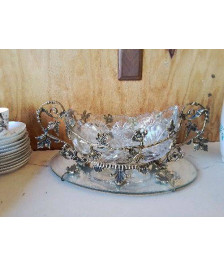 COUPE CENTRE DE TABLE AVEC SON PLATEAU 