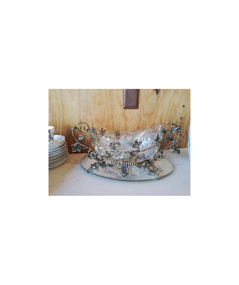 COUPE CENTRE DE TABLE AVEC SON PLATEAU 