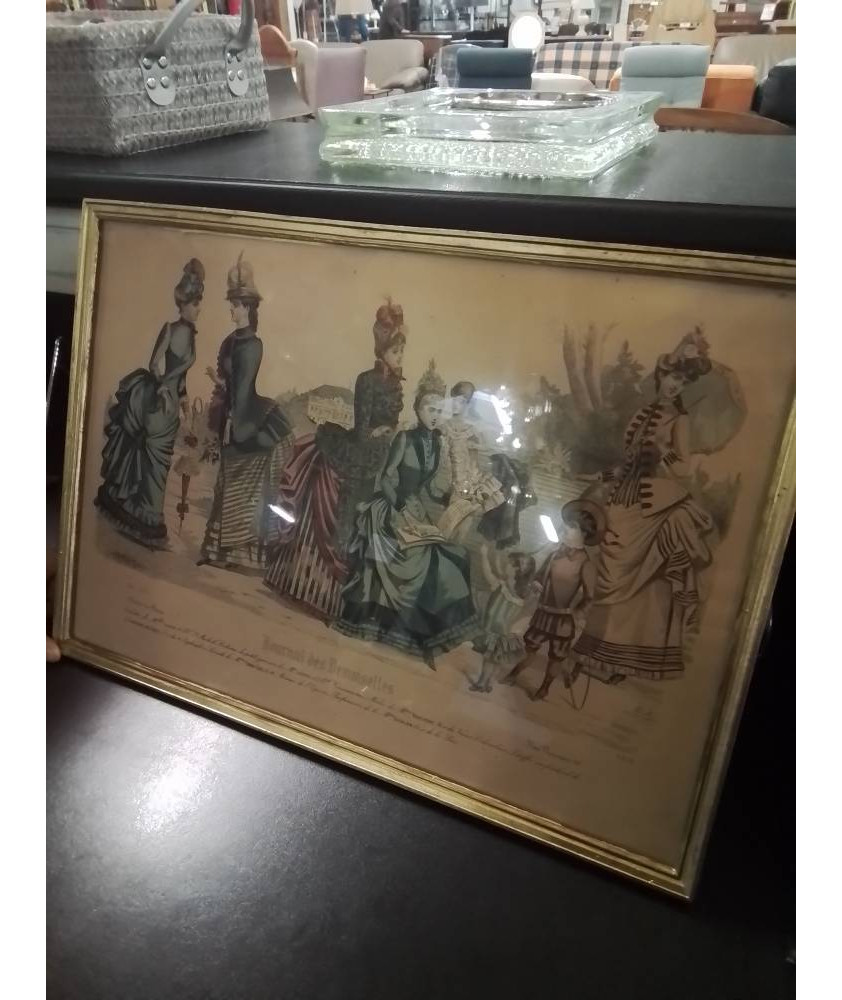 GRAVURE JOURNAL DES DEMOISELLES 