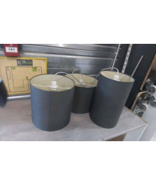 SUSPENSION TRIPLE TISSU MARRON 