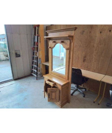 MEUBLE D’ENTRÉE VESTIAIRE EN CHÊNE