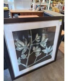 GRAVURE FEUILLES NICOLAS LE BEUAN BENIC113X113