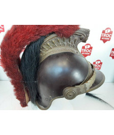 CASQUE A CIMIER DE CHASSEUR A CHEVAL MODELE 1913