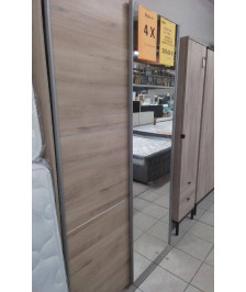 ARMOIRE 2P COULISSANTE MIROIR EN 3 COLIS