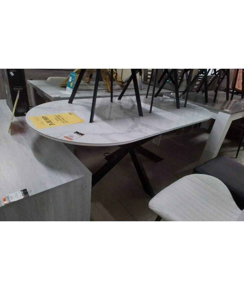 TABLE OVALE 180 CERAMIQUE 3 EN STOCK
