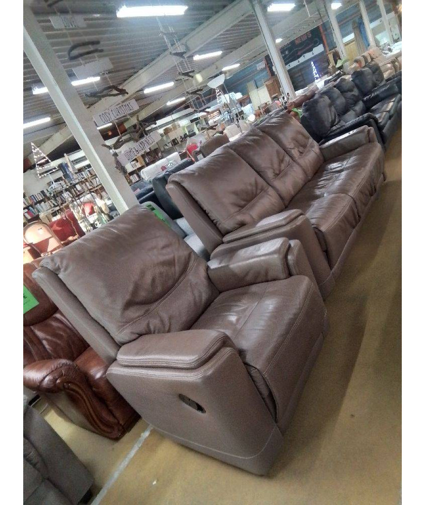 SALON CUIR 3+1 / 1 RELAX MANUEL 