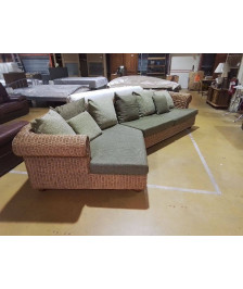 SALON D’ANGLE EN ROTIN 