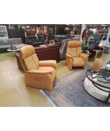 SALON 2/1/1 CUIR HUKLA 4 RELAX 