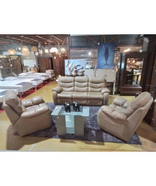 SALON 3/1/1 CUIR AVEC 2 RELAX ELECTRIQUES 