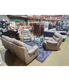 SALON 3/1/1 CUIR AVEC 2 RELAX ELECTRIQUES 