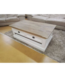 TABLE DE SALON  2 TIROIRS 