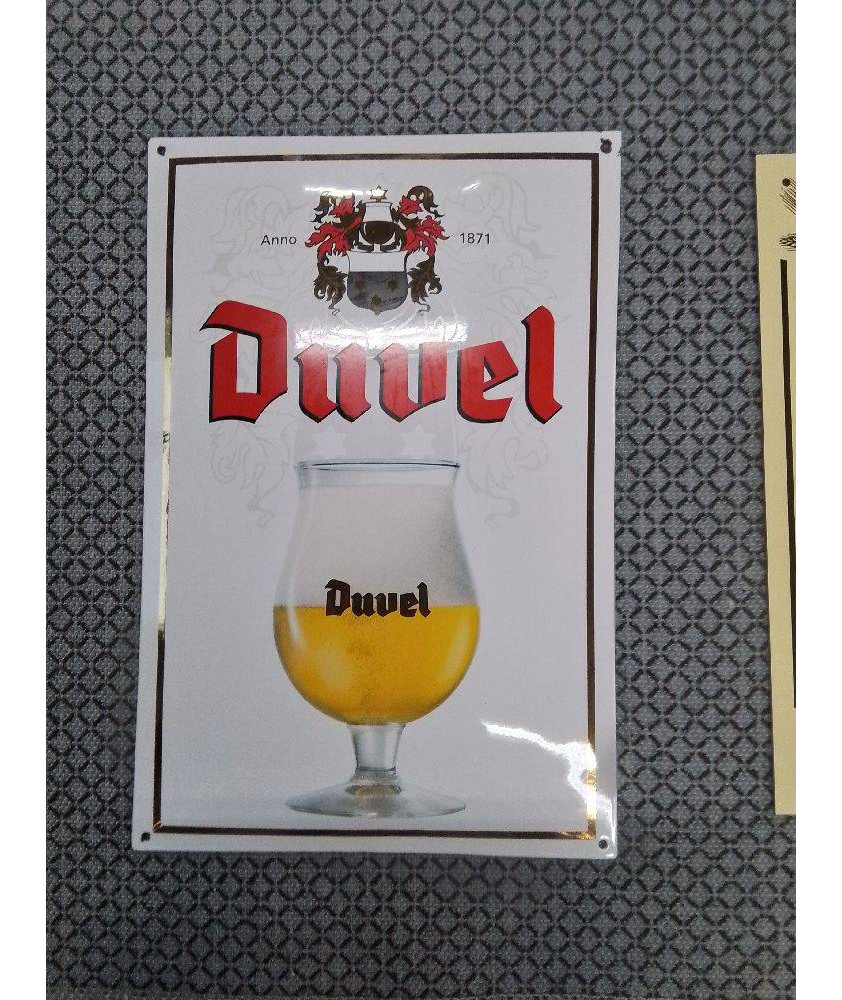 PLAQUE EMAILLEE DUVEL