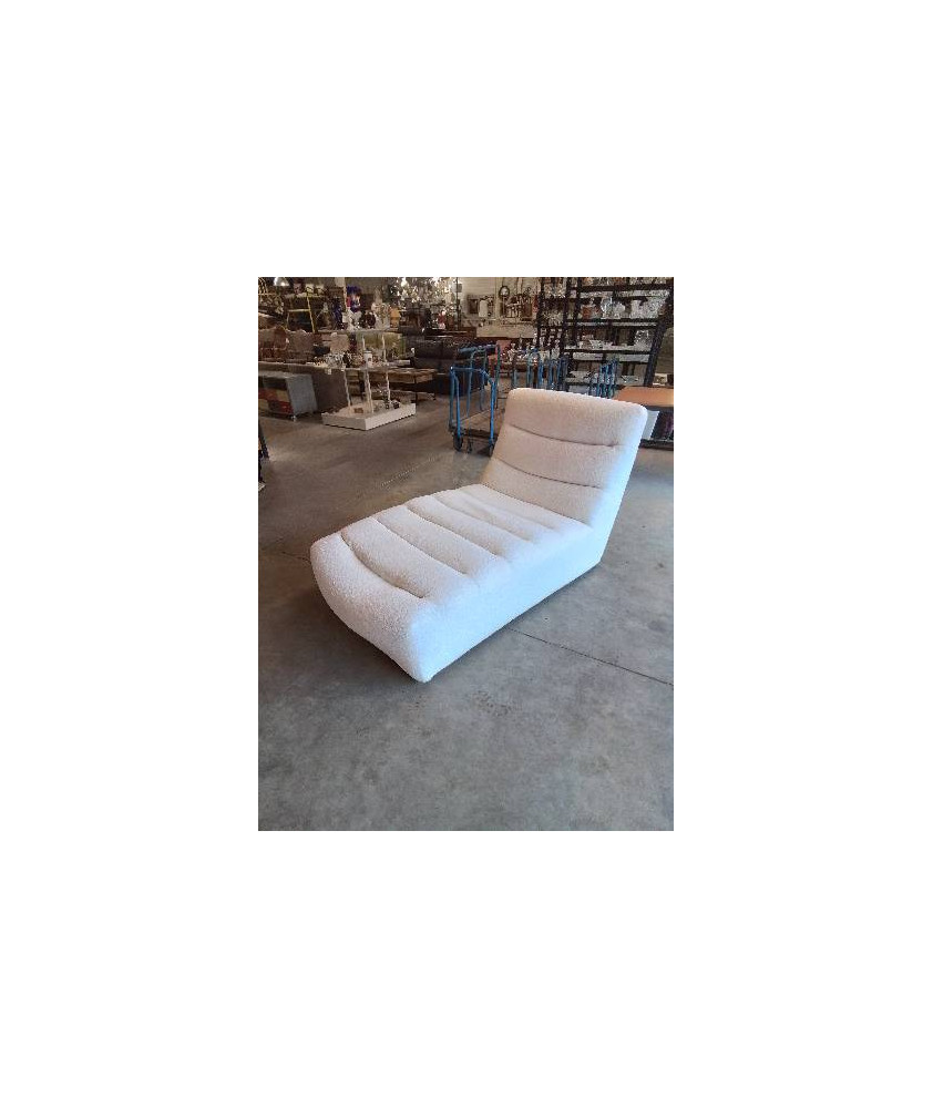 CHAUFFEUSE TISSU BOUCLETTE ECRU LOTUS T200 MAISON DU MONDE