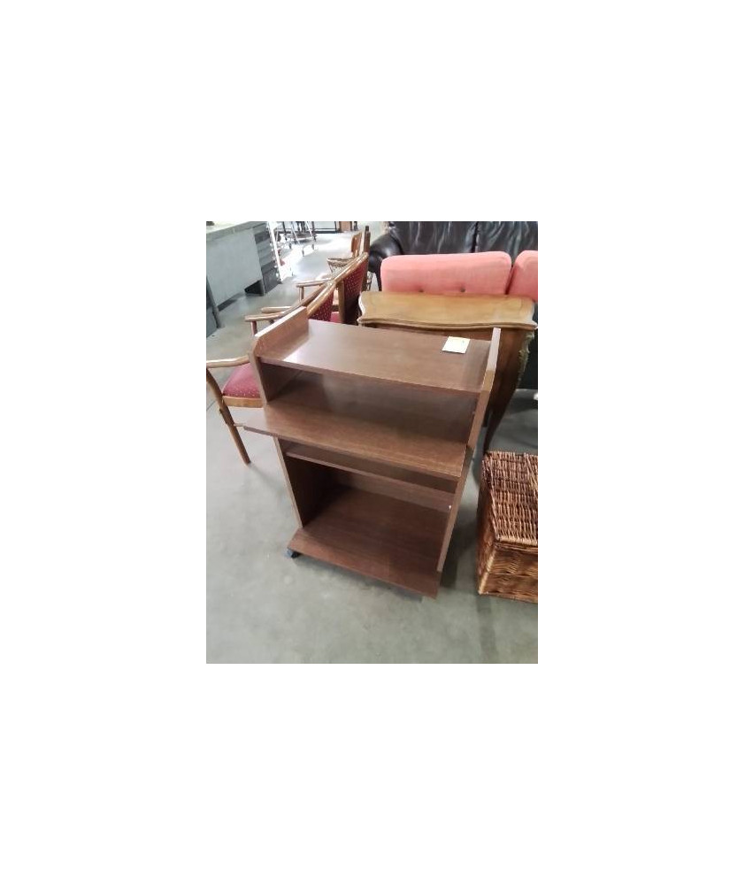 BUREAU INFORMATIQUE BOIS MARRON 