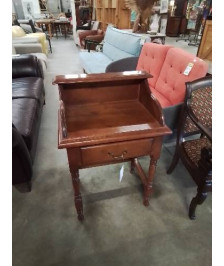 BUREAU A GRADIN BOIS 1 TIROIR STYLE RÉGENCE 