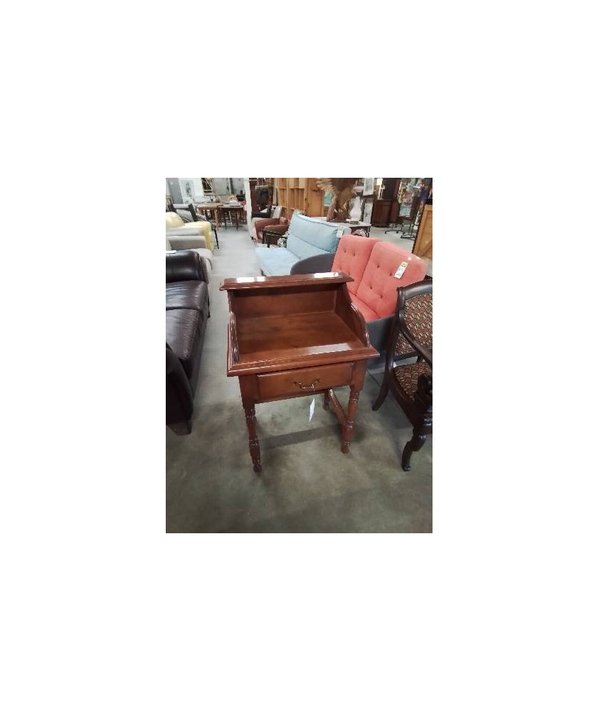 BUREAU A GRADIN BOIS 1 TIROIR STYLE RÉGENCE 