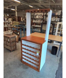 BAR PIN RANGE BOUTEILLES PEINT BLANC 