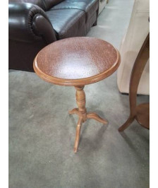 SELLETTE RONDE BOIS CLAIR PIED TRIPODE 