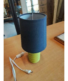 LAMPE CÉRAMIQUE VERT AJ NOIR