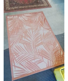 TAPIS BERCLON ECRU ORANGÉ 170X120CM