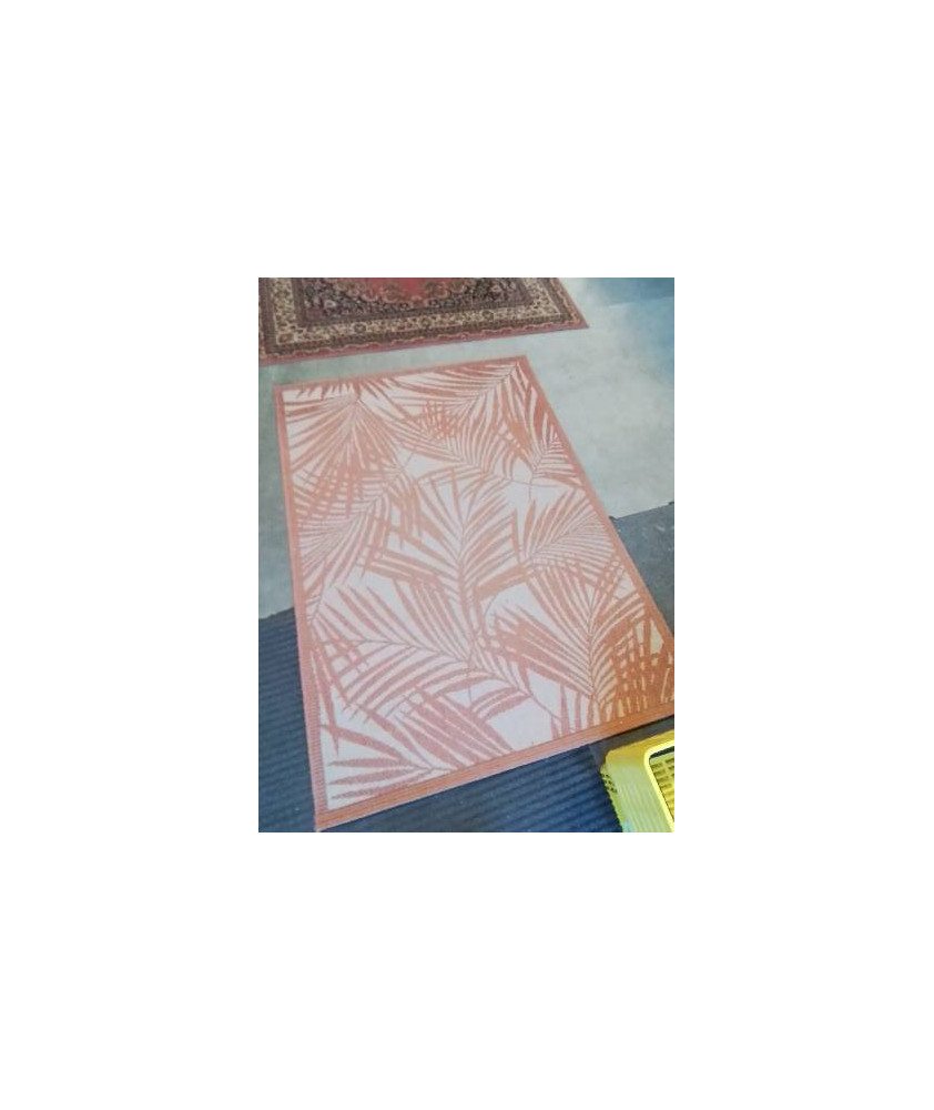 TAPIS BERCLON ECRU ORANGÉ 170X120CM