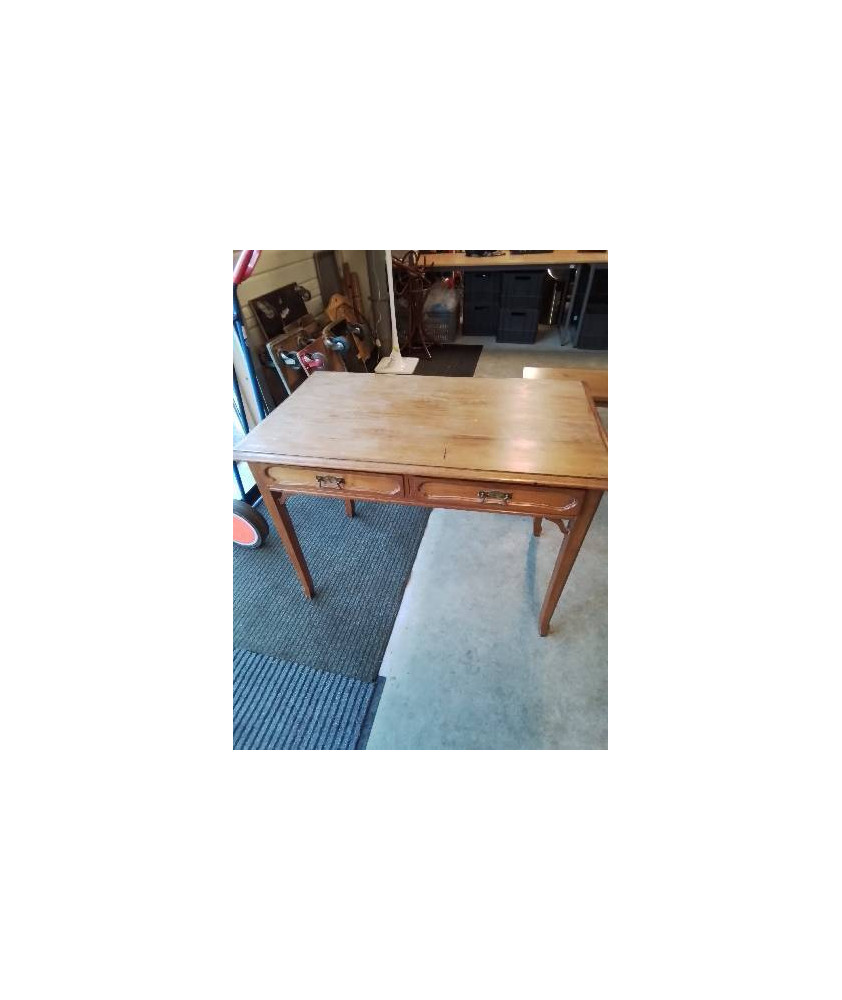 BUREAU RECTANGULAIRE 2 TIROIRS ART NOUVEAU 