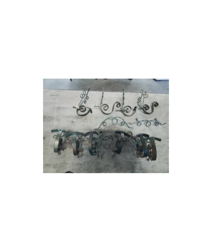 10 PATERES FER FORGÉ ANNÉES 50