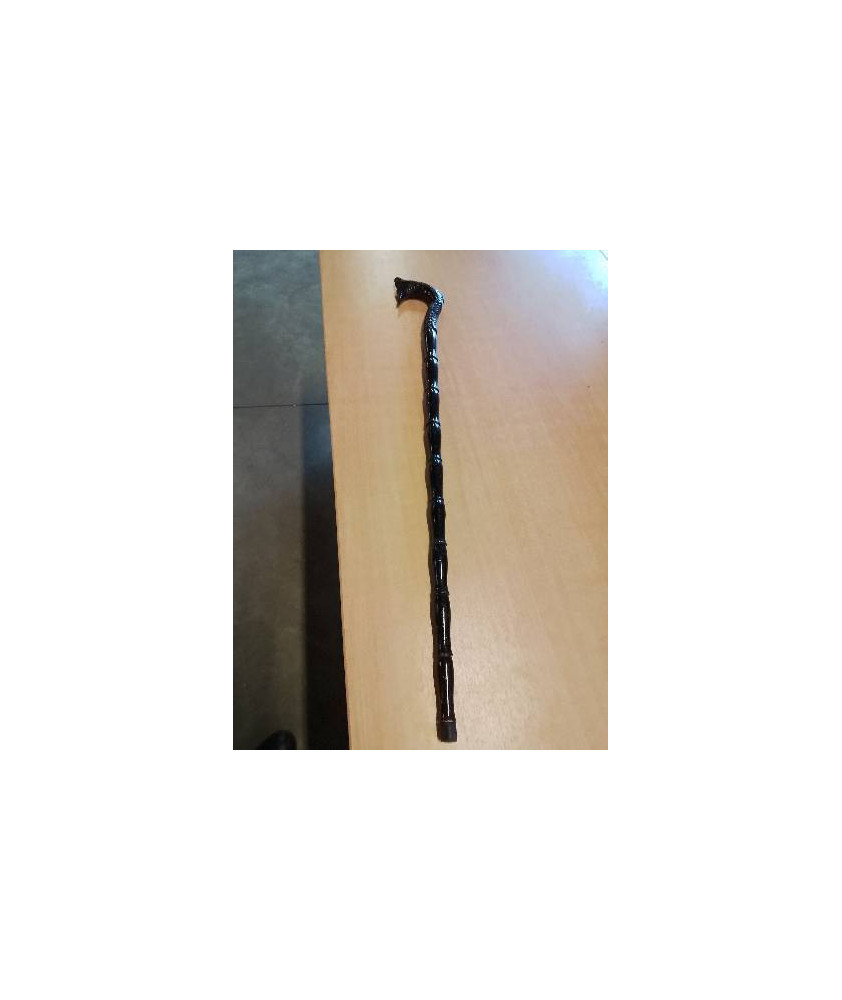 CANNE BOIS NOIR AU SERPENT