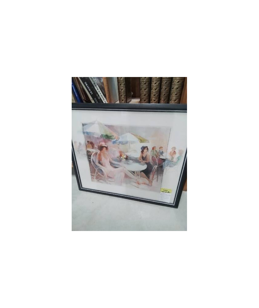 GRAVURE SCÈNE DE RESTAURANT WILLEM HAENRAETS (1940) 