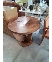 GUERIDON ROND PALISSANDRE ART DÉCO