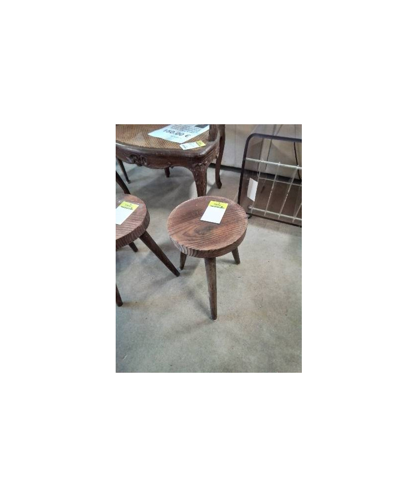 PORTE PLANTE ROND BOIS TRIPODE