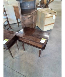 CHEVET BOIS ANNÉES 70 1 TIROIR