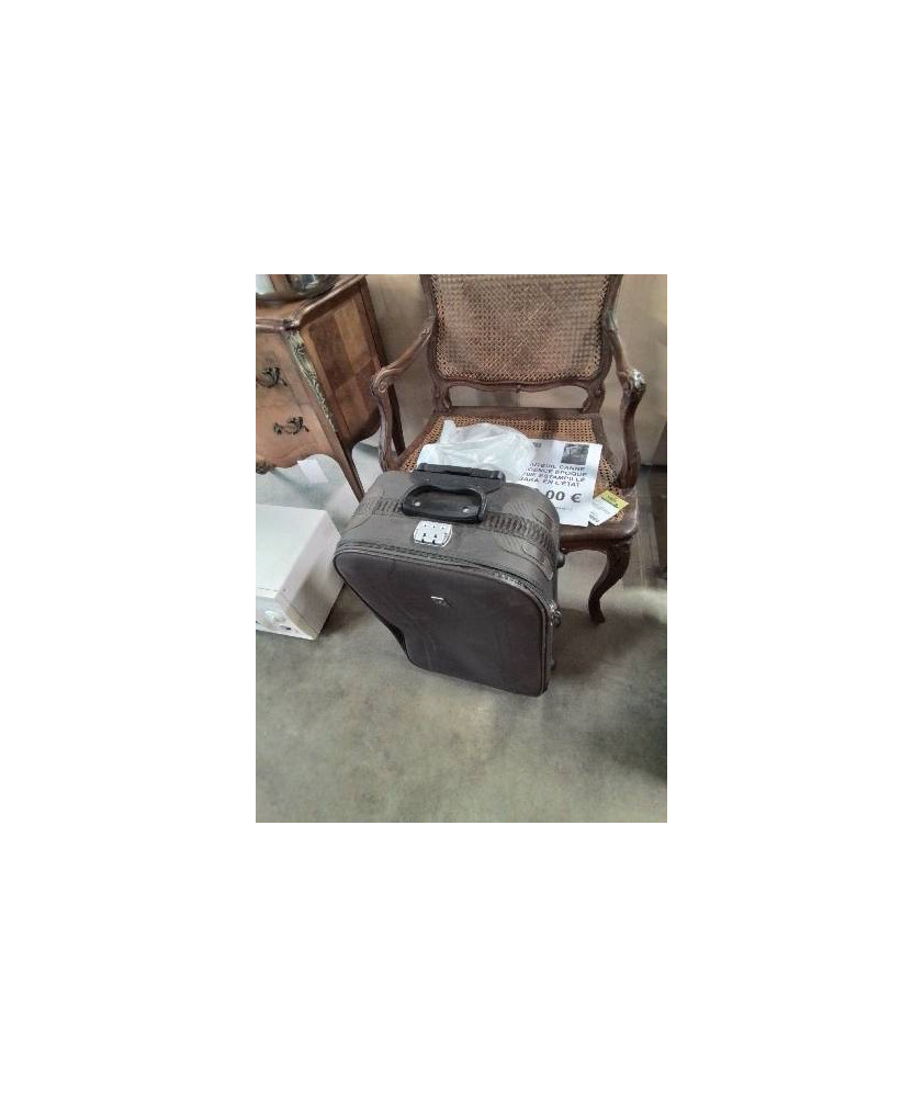 VALISE A ROULETTES TISSU MARRON SO BAG