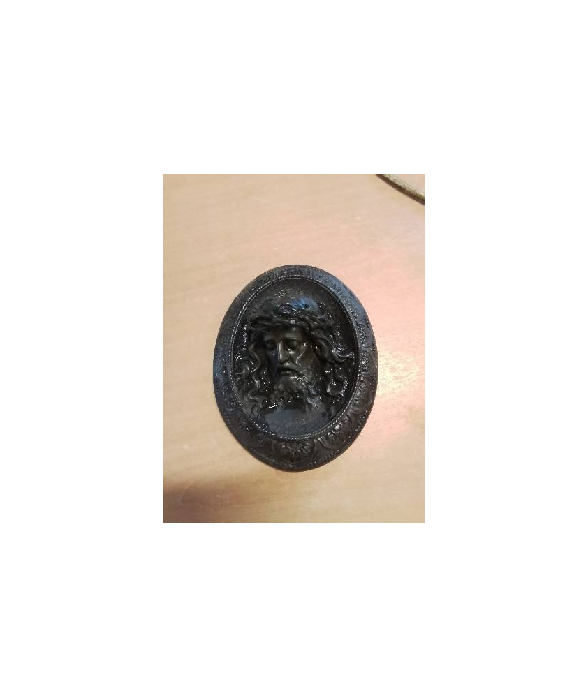 CADRE MÉDAILLON RÉGULE CHRIST FIN XIXE