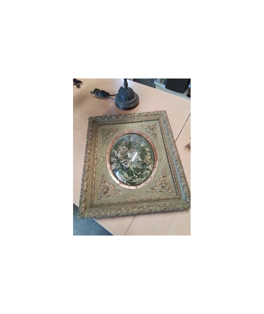 CADRE MÉDAILLON GLOBE DE MARIÉE