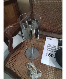 LAMPE MÉTAL CHROMÉ AJ VERRE