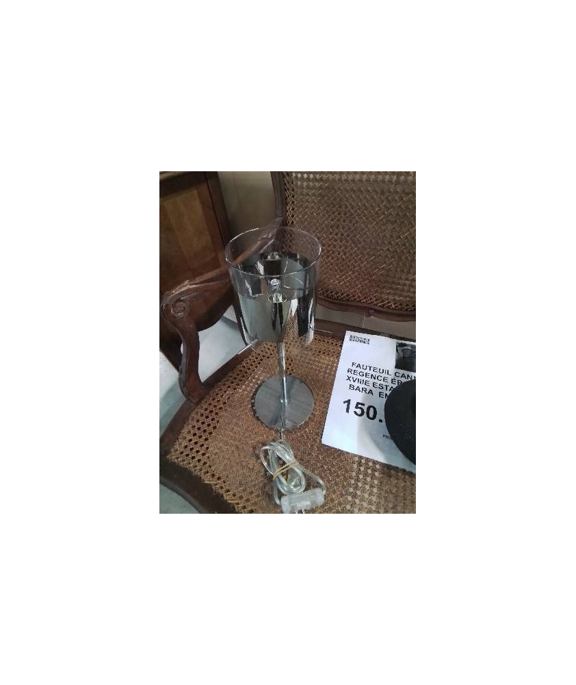 LAMPE MÉTAL CHROMÉ AJ VERRE