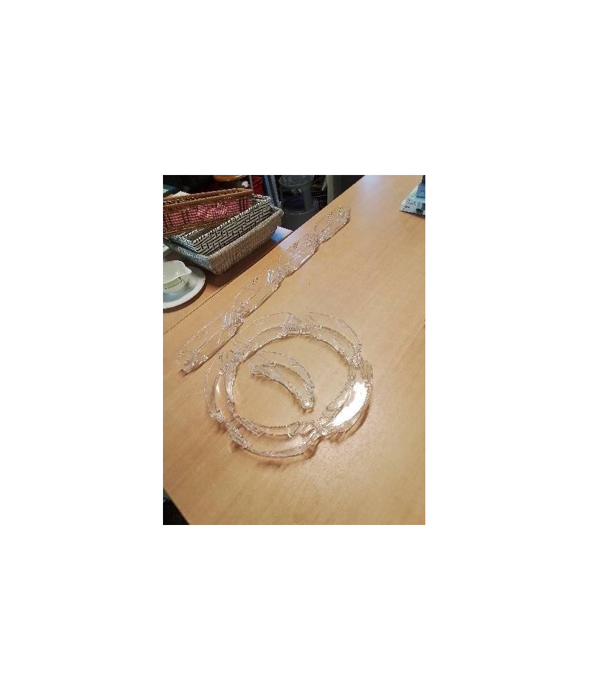 CENTRE DE TABLE VERRE 10 PIÈCES 