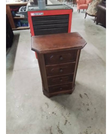 CHIFFONNIER BOIS MOULURÉ 4 TIROIRS 