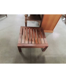 TABLE BASSE CARRÉE BOIS EXOTIQUE AJOURÉ 