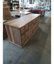 MEUBLE DE METIER BOIS 24 TIROIRS 203X63X82