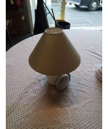 LAMPE CÉRAMIQUE AUX GALETS GRIS 
