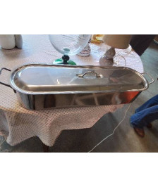 POISSONNIÈRE ACIER INOX TOUS FEUX  60 CM