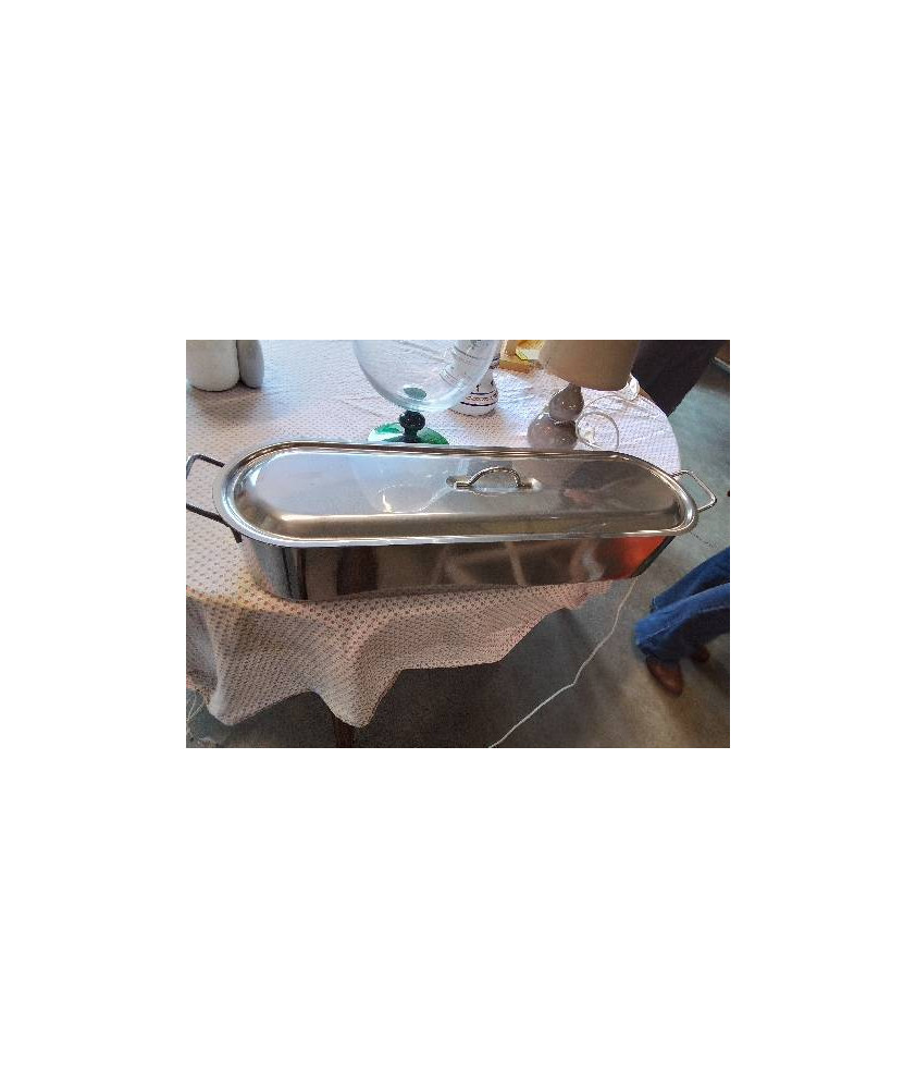 POISSONNIÈRE ACIER INOX TOUS FEUX  60 CM