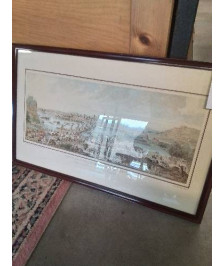 GRAVURE ROUEN AU COMPENCEMENT DU XVIIE SIECLE D’APRÈS J.B MARLIN