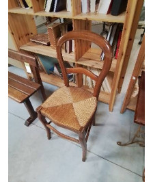 CHAISE BOIS PAILLÉ NAPOLÉON III 