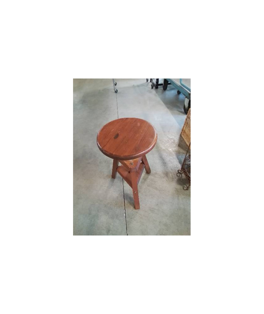 TABOURET A VIS PIN