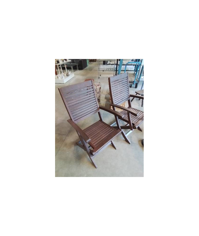 FAUTEUIL DE JARDIN PLIANT BOIS AJOURÉ FSC