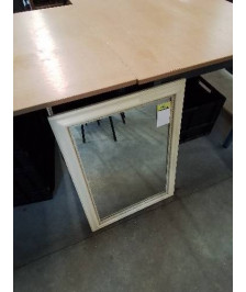 MIROIR RECTANGULAIRE BOIS CRÈME MOULURÉ 