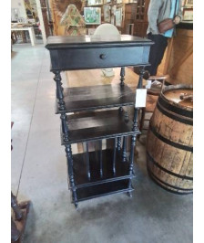 MEUBLE A MUSIQUE BOIS NOIRCI 1 TIROIR NAPOLÉON III 